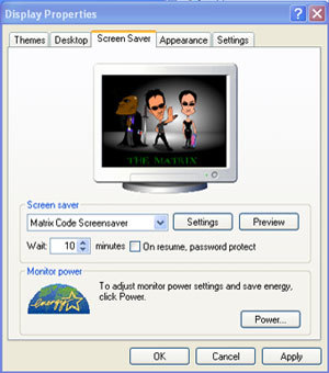 Matrix Code Screensaver Screenshot